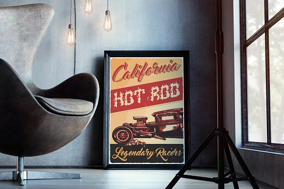 Hot Rod t-shirts and posters in Illustrations - product preview 2