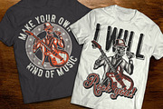 Music t-shirts and posters