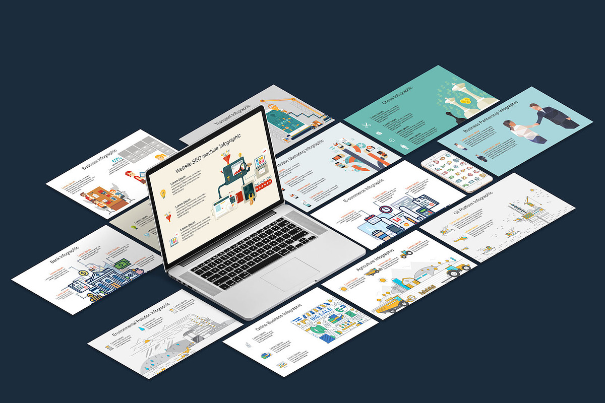 Mega Biz Infographic Keynote Pack in Keynote Templates - product preview 8