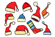 Santa stocking cap.
