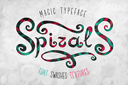 Spirals font + textures