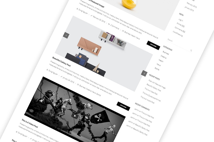 Mendes Multipurpose Blog & Portfolio in WordPress Business Themes - product preview 8