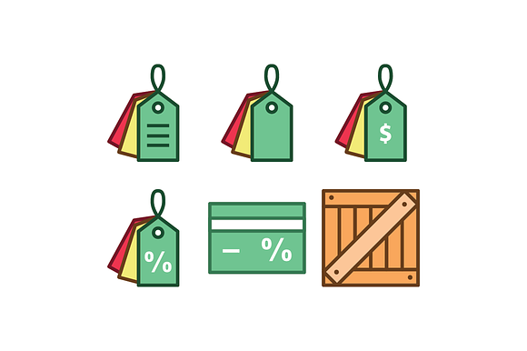 Shopping Icon Set in Credit Card Icons - product preview 3