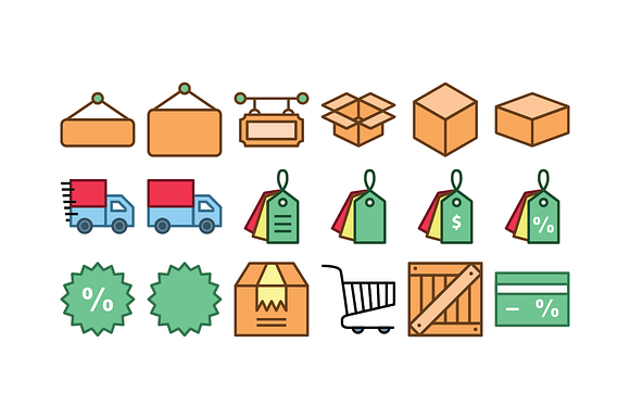 Shopping Icon Set in Credit Card Icons - product preview 4