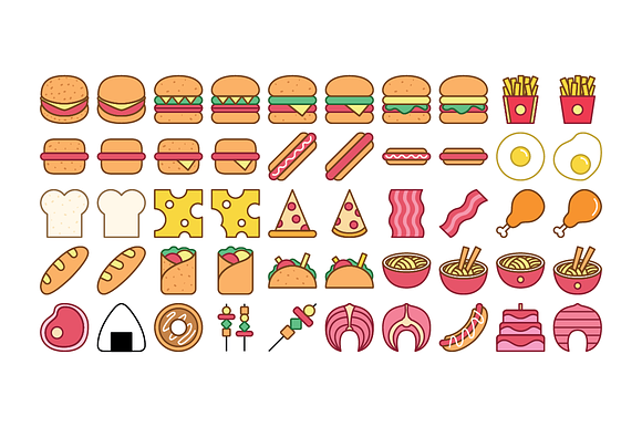 Food Icon Set in Japanese Icons - product preview 4
