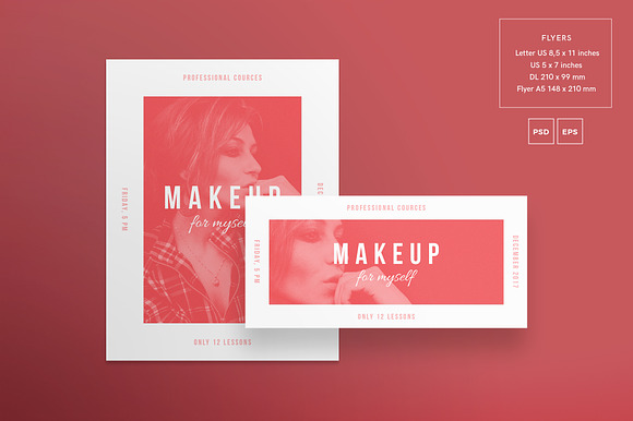 Flyers | Makeup For Myself in Flyer Templates - product preview 1