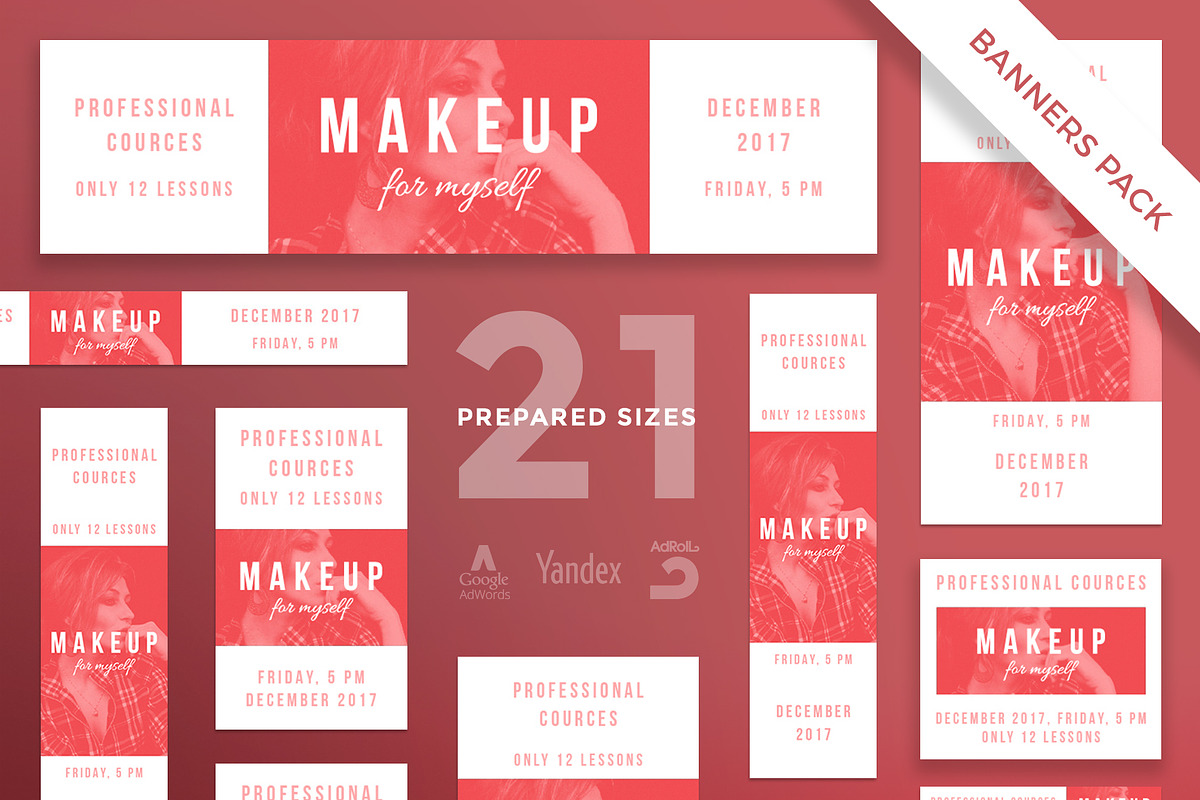 Banners Pack | Makeup For Myself in Templates - product preview 8