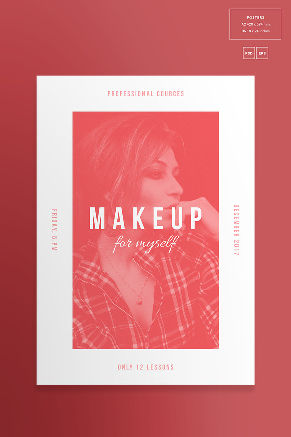 Posters | Makeup For Myself in Flyer Templates - product preview 1