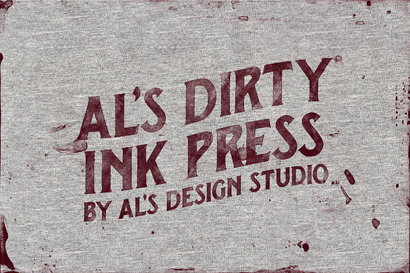 AL's Dirty Ink Press in Photoshop Layer Styles - product preview 4