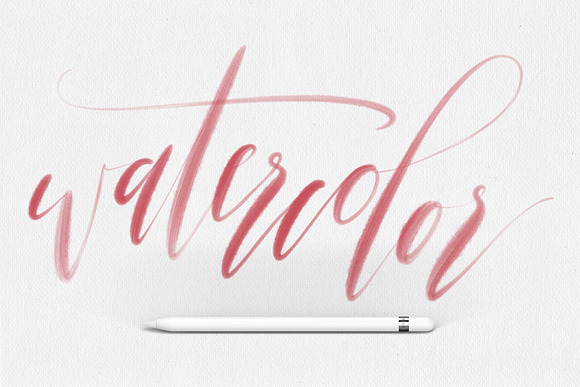 Procreate Lettering Brushes + Bonus in Photoshop Brushes - product preview 3