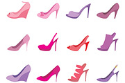 Female shoes set
