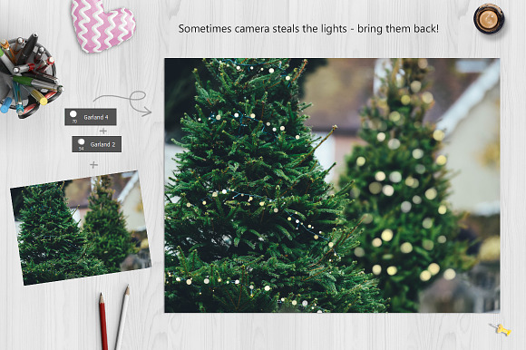 Magic brushes -lights, bokeh, tinsel in Photoshop Brushes - product preview 1