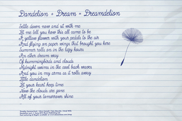 Dreamdelion Font Script in Script Fonts - product preview 6