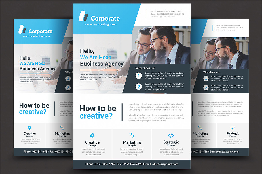 Corporate Business Flyer Templates in Flyer Templates - product preview 8