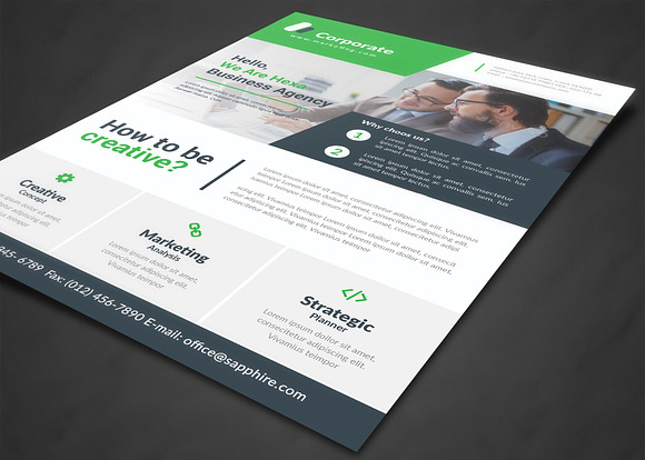 Corporate Business Flyer Templates in Flyer Templates - product preview 1