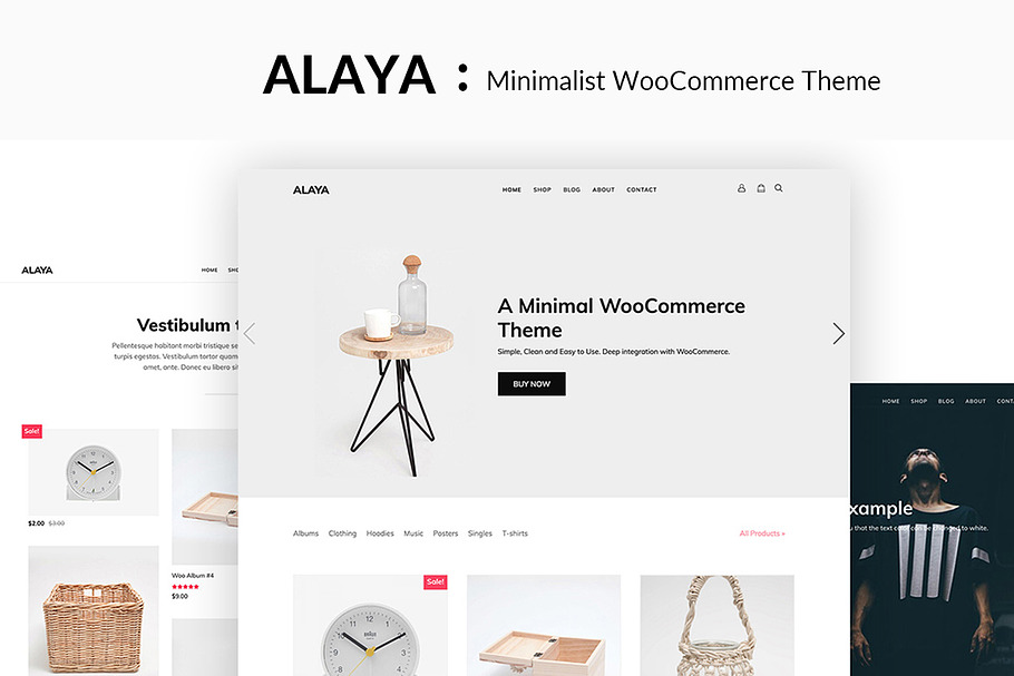 Alaya - A Minimalist Shop Theme