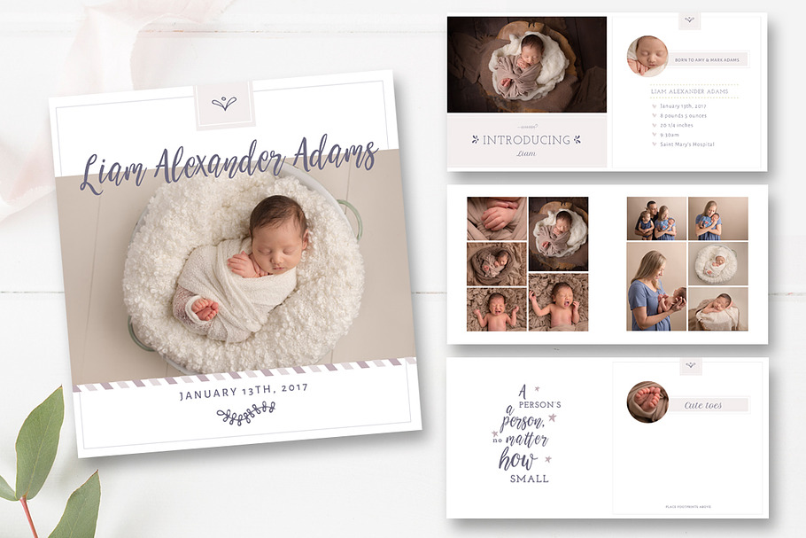 Baby Album Template PSD in Magazine Templates - product preview 8