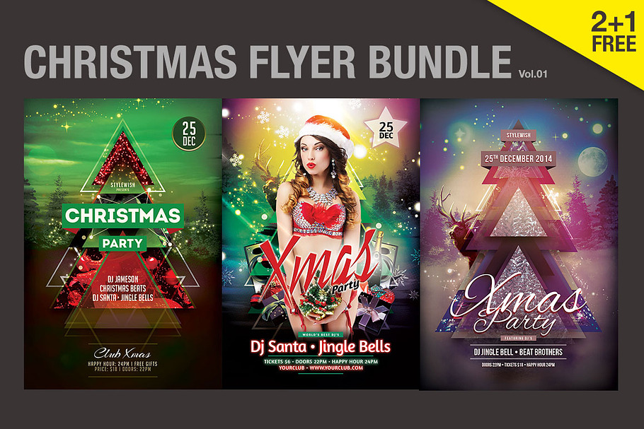 SALE% Christmas Flyer Bundle in Flyer Templates - product preview 8