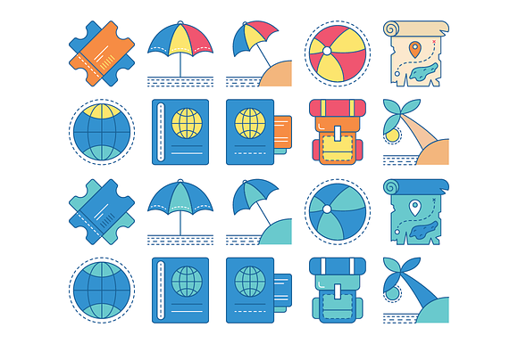 Travel Icon Set in Travel Icons - product preview 2