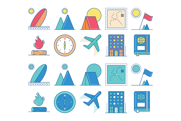 Travel Icon Set in Travel Icons - product preview 3