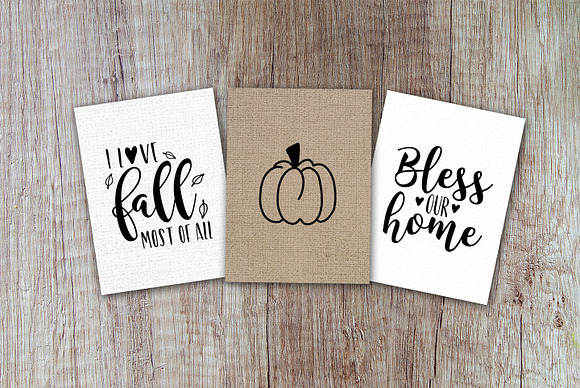 Fall quote svg bundle in Objects - product preview 1