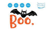 Boo SVG, Bat SVG, Halloween SVG