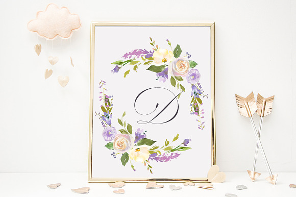 Bouquets de Mariee Watercolor Set in Illustrations - product preview 2
