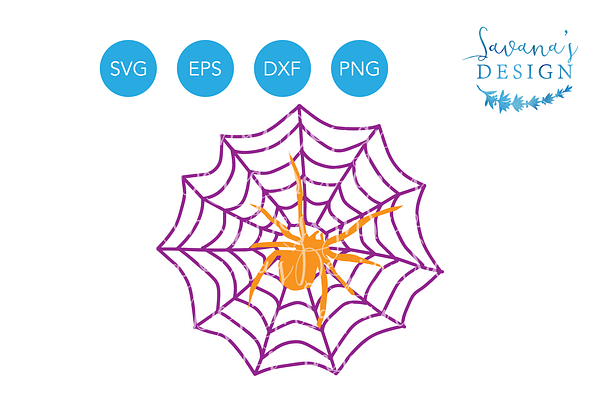 Spider and Web SVG Spiderweb SVG