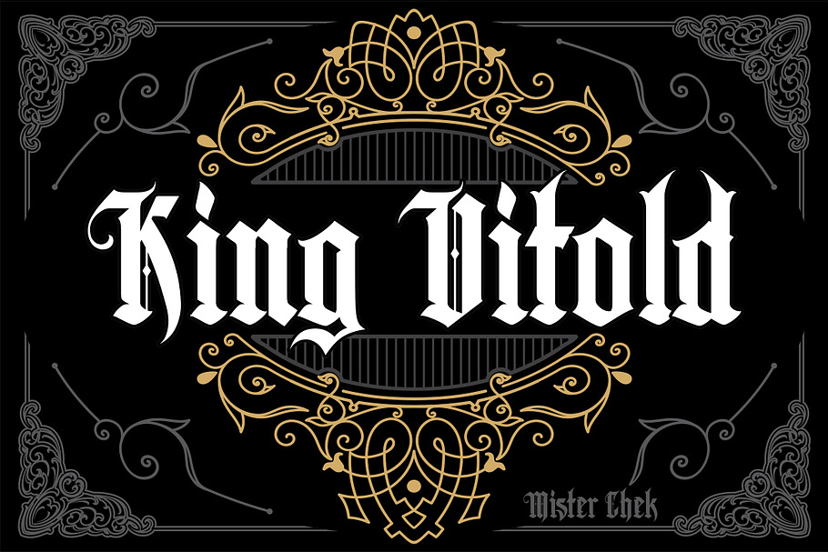 King Vitold in Blackletter Fonts - product preview 8