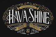 HavaShine Typeface with Extras
