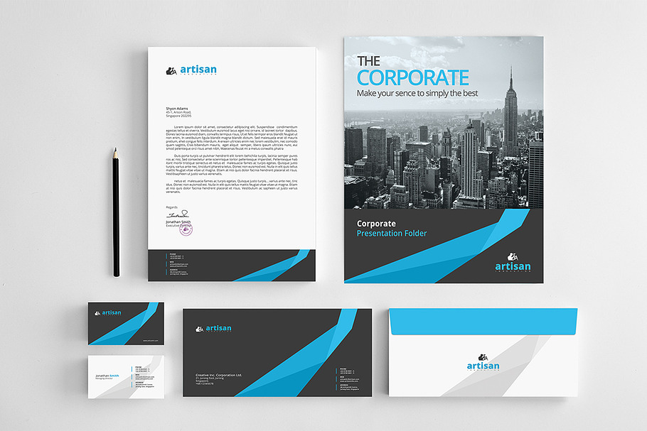 Branding Corporate Identity in Branding Mockups - product preview 8