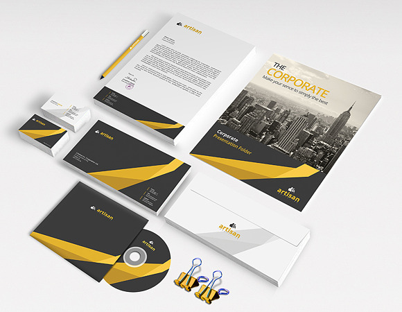 Branding Corporate Identity in Branding Mockups - product preview 2