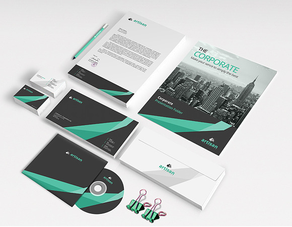 Branding Corporate Identity in Branding Mockups - product preview 3