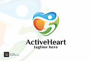 Active Heart - Logo Template