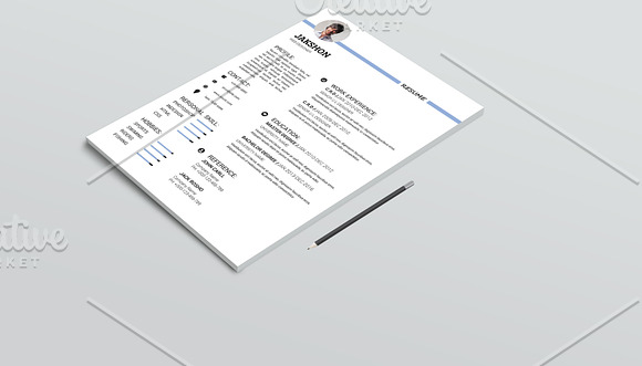 Resume Template-V042 in Resume Templates - product preview 2