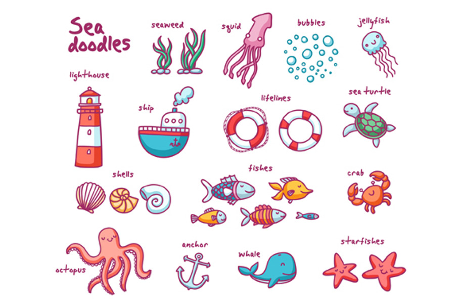 Sea Doodles in Patterns - product preview 8