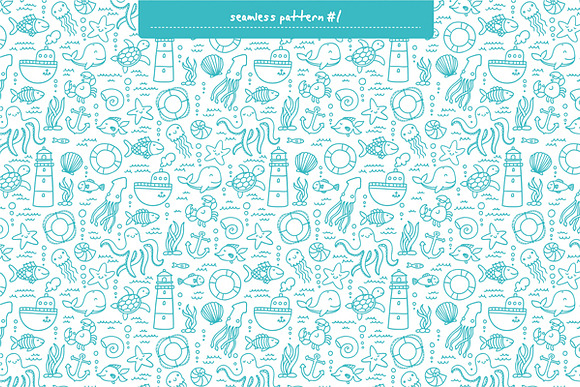 Sea Doodles in Patterns - product preview 1
