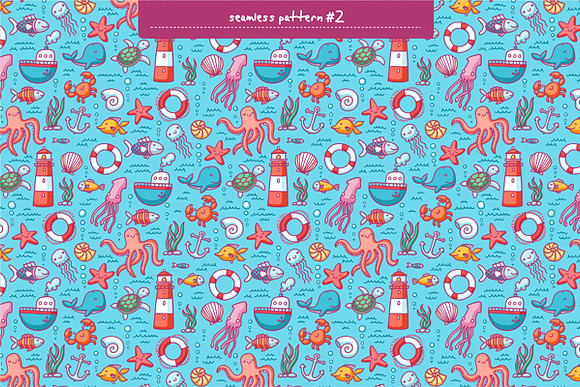 Sea Doodles in Patterns - product preview 2