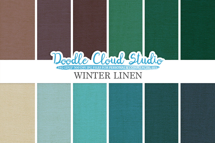 Winter Linen Fabric