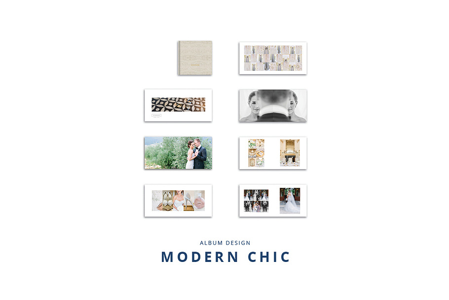 Modern Chic Wedding Album in Presentation Templates - product preview 8