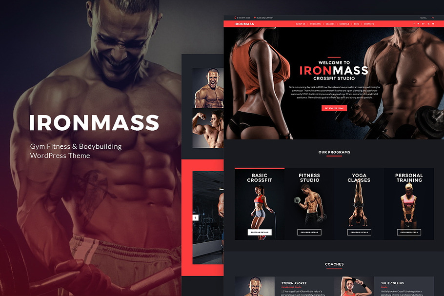 Gym Fitness & Bodybuilding Theme in WordPress Business Themes - product preview 8