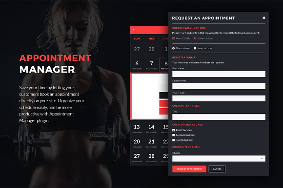 Gym Fitness & Bodybuilding Theme in WordPress Business Themes - product preview 3