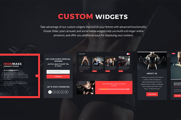 Gym Fitness & Bodybuilding Theme in WordPress Business Themes - product preview 5
