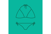Swimsuit linear icon