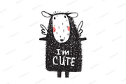 I am Cute Hairy Sheep