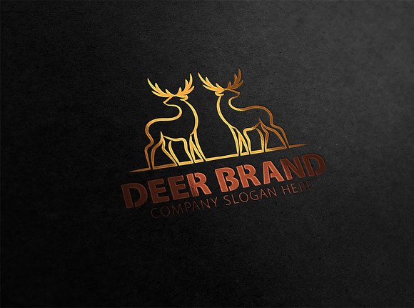 Deer Logo in Logo Templates - product preview 1