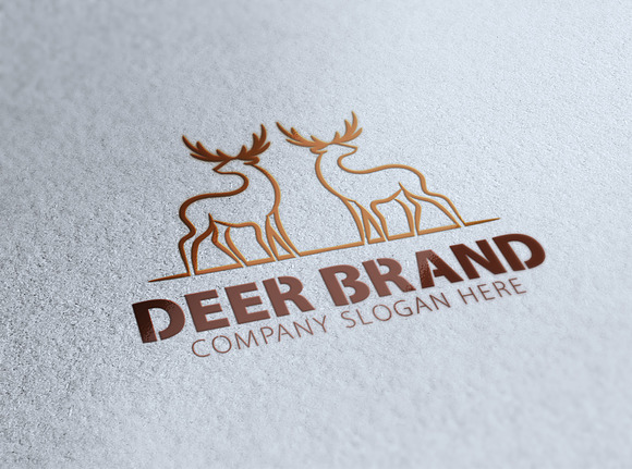 Deer Logo in Logo Templates - product preview 3