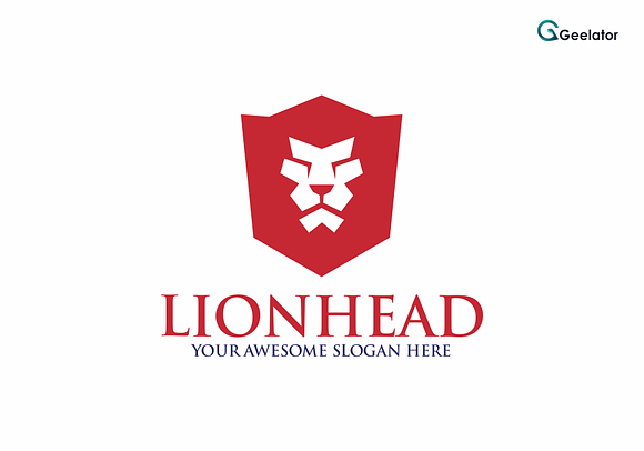 Lion Head Logo Template in Logo Templates - product preview 1