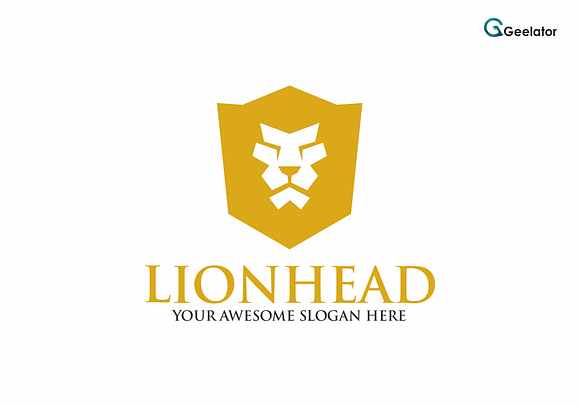 Lion Head Logo Template in Logo Templates - product preview 2