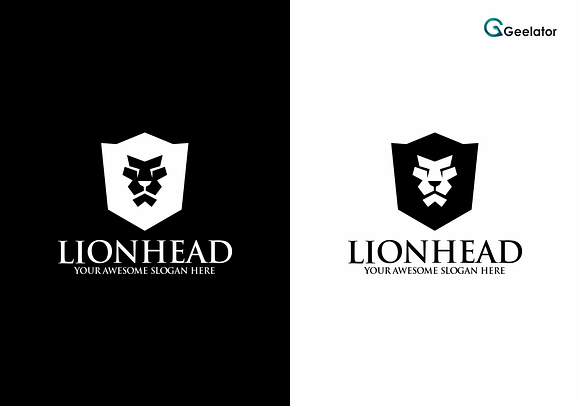 Lion Head Logo Template in Logo Templates - product preview 4